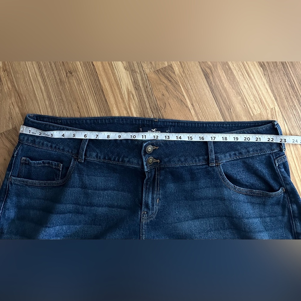Hollister Vintage Stretch Low Rise Vintage Baggy Jeans Plus Size 44 Waist Blue - Picture 11 of 11